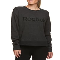 Reebok Women's Plus Size Cozy Crewneck pulóver grafikával