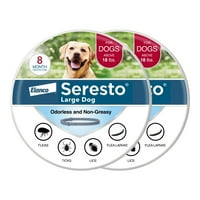 Seresto nagy kutyák számára 8 hónapos bolhás és kullancs-megelőző gallér, 2 csomag