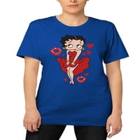 Betty Boop ruha, csók grafikus póló