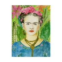 Védjegy képzőművészet' Frida Kahlo II ' vászon művészet Melissa Wang