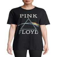 Plain Studios női rózsaszín floyd rövid ujjú grafikus póló