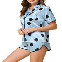 Egyedi árajánlatok A női szatén társalgó rövidnadrággal pöttyös pizsama alváskészletek