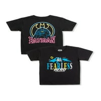 Képregények Batman Boys Neon & Fearless Grafikus Pólók, 2-Pack, Méret 4-18