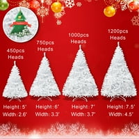 Napos 5ft fehér klasszikus fenyő karácsonyfa mesterséges reális természetes ágak új karácsonyi ünnepi dekoráció w szilárd fém