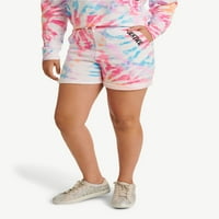 Justice Girl's Roll Cuff Fape Midi rövidnadrág, Méretek XS-XLP