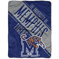 Memphis Tigers The Northwest Company 46 '' 60 '' MICRO RASCHEL BROW - Royal - OSFA