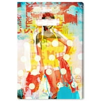 Wynwood Studio hirdetési fal art vászon nyomtatás 'Beach Beauty Vertical' plakátok - Sárga, Vörös