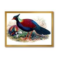 Designart 'ókori madarak a vadonban ii' hagyományos keretes művészeti nyomtatás