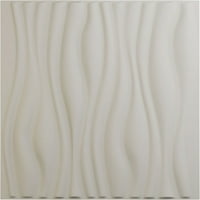 Ekena Millwork 5 8 W 5 8 H leandros endurawall dekoratív 3D -s fali panel, ultracover szaténvirág fehér
