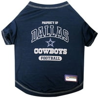 Háziállatok Első NFL Dallas Cowboys Pet póló. Engedélyezett, ráncmentes, póló kutyák macskáinak. Foci mez