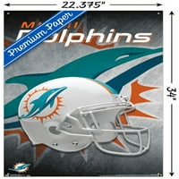 Miami Dolphins - sisak fali poszter push csapokkal, 22.375 34