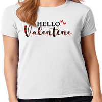 Graphic America Plaid Valentin napi ünnepi szerelem női grafikus póló kollekció