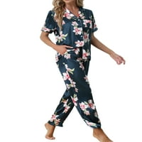 Egyedi alku a nők virággombja lefelé pizsama szett éjszakai ruházati alsó ruházatkészletek
