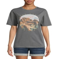 Idő és a Tru Női Grand Canyon grafikus rövid ujjú póló