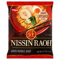 Nissin Raoh Umami szójaszósz íze ramen tészta leves, 3. oz