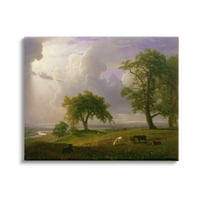 Stupell Industries kaliforniai tavaszi klasszikus Albert Bierstadt tájfestés festmény Galéria csomagolt vászon nyomtatott fali