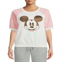 Disney női és női plusz Mickey Mouse rövid ujjú felső