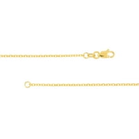 14K Sárga arany női 24 Nyílt gyémánt vágó kábel, mérőjellegű és homárzár minőségi címkével