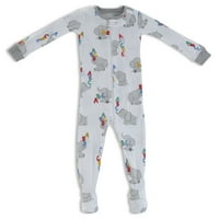 A Gyerekhely csecsemő és a kisgyermekem, szorosan illeszkedő hosszú ujjú és hosszú nadrágos és láb nélküli pizsamák, méret 0-5T