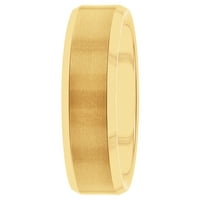 Férfi aranyszínű volfrám sima esküvői zenekar - férfi gyűrű