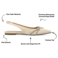 Journee Collection Nomens Rebbel Sling Back Mounded Coe Flats