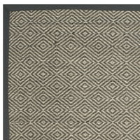 Természetes Szál Axum Geometriai Szizál Terület Szőnyeg, Természetes Bézs, 5'8'
