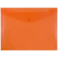 Műanyag borítékok, 9, 8x13, 12 csomag, narancssárga