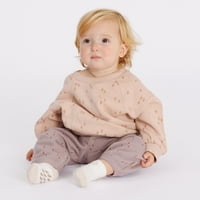 Könnyű peaszos baba francia Terry pulóverek, 0 hónapos méretek
