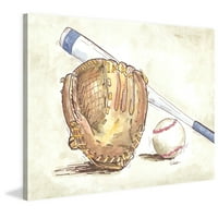 Marmont Hill Baseball Gear , Reesa Qualia Painting nyomtatás csomagolt vászonra