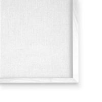 Stupell Industries kortárs kék virágok elrendezése Impresszionista ecsetvonások Festés Fehér Keretes Art Print Wall Art, Design