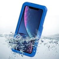 Prémium vízálló lezárt kemény tok az Apple iPhone XR -hez műanyag képernyőhuzattal úszáshoz, kempinghez, kültéri használathoz