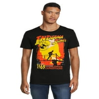 Indiana Jones férfiak és nagy férfiak retro grafikus pólói, 2-csomag, S-5XL méretű