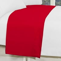 Elegáns Comfort® ráncmentes szál gróf egyiptomi minőség, 1 darabból álló lapos lap, király, piros