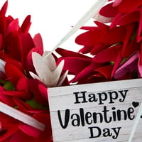 Módja annak, hogy megünnepeljük a Valentin -napot a Woodchip Heart koszorúkat