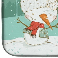 Carolines kincsek CK2045DDM német rövidszőrű hóember karácsonyi étel szárító szőnyeg, 21