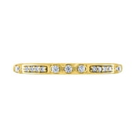 Gemspirations cttw gyémánt divatcsomag gyűrű ezüst 14K sárga aranyozott