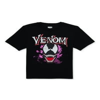 Venom fiúk rövid ujjú grafikus póló, 4-18 méret